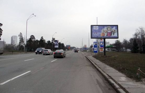Фото рекламної площини за адресою Броварський пр-т-азс АМІК/між ст м.Дарниця і ст.м Чернігівська - на ст.м Лісова (А3) СКРОЛЛЕР
