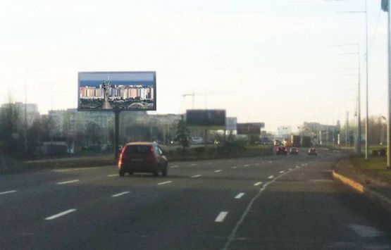 Фото рекламної площини за адресою Ватутіна/400м від ринку "Троєщина,на Північний (Московський) міст (розподілювач) (А1) СКРОЛЛЕР