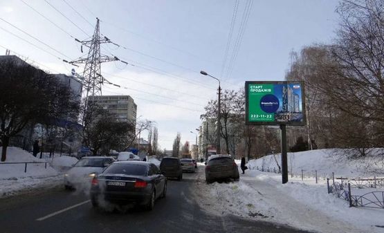 Фото рекламной плоскости по адресу вул.Генерала Шаповала (Механизаторов)-100м до вул.Соломянська/Євролаб (А1) СКРОЛЕР
