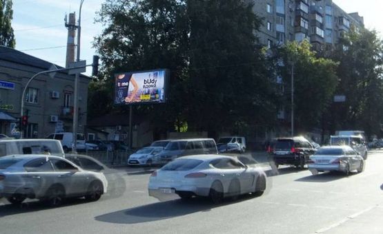 Фото рекламної площини за адресою Васильківська,3/Голосіївська площа,готель МИР/на Виставочний Центр,Одеська пл (В2) СКРОЛЛЕР