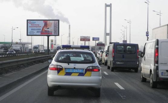 Фото рекламной плоскости по адресу пр-т Бажана/поворот на ст.м Славутич (А4) на Південний міст (розподілювач) СКРОЛЛЕР