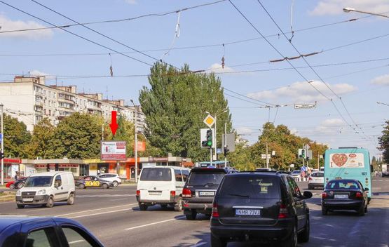 Фото рекламной плоскости по адресу Юбилейный пр-т, 49/8 - Гвардейцев-Широнинцев ул., из центра Фото рекламной плоскости по адресу Юбилейный пр-т, 49/8 - Гвардейцев-Широнинцев ул., из центра