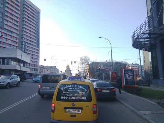 Фото рекламной плоскости по адресу ул.Мате Залки(Александра Архипенка)5 в направлении к метро Оболонь