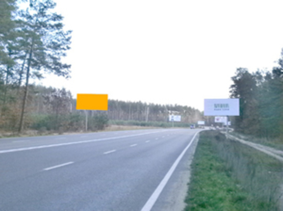 Фото рекламної площини за адресою Км 4+100 от  ул. Генерала Наумова, направление на Киев, Трасса Ирпень-Киев