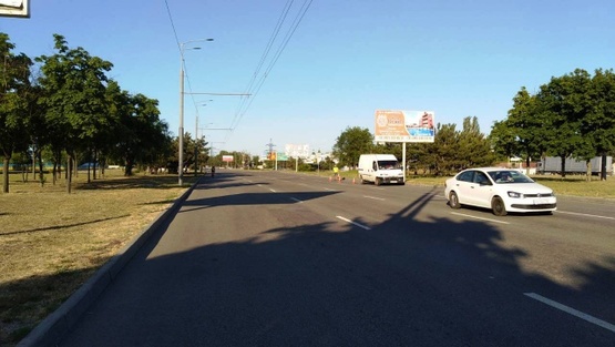 Фото рекламной плоскости по адресу Заводская Набережная ул., (автостоянка №2), АЗС "Берег", молодежный Парк им. Ленина, "Льодова арена", в направл. Кайдакского моста