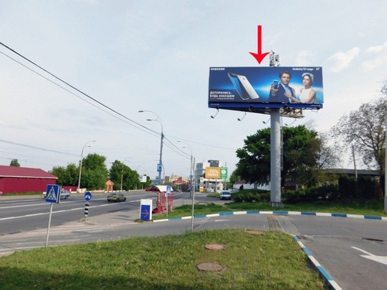 Фото рекламной плоскости по адресу Краснозвездный пр-т, возле пер.Новонародного, рядом заправка ТНК