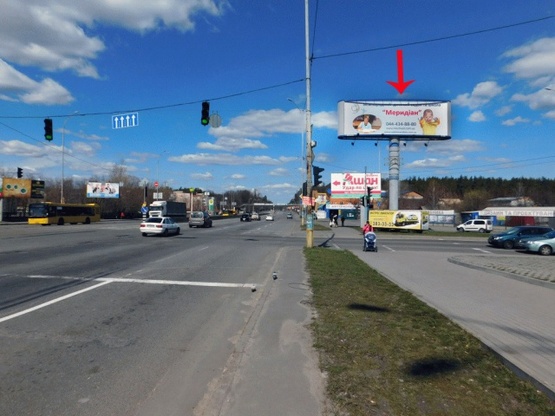 Фото рекламной плоскости по адресу Палладина Академика пр-т, возле ул.Стеценка, на треугольнике, со стороны ст.м.Академгородок Фото рекламной плоскости по адресу Палладина Академика пр-т, возле ул.Стеценка, на треугольнике, со стороны ст.м.Академгородок