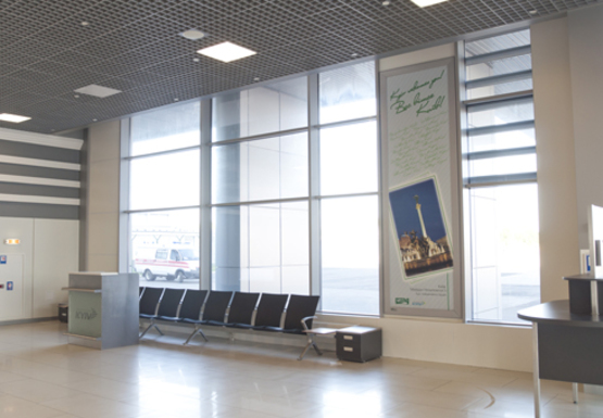 Фото рекламной плоскости по адресу Зал прилета, 1 этаж (Терминал А)