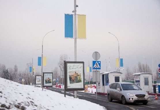 Фото рекламной плоскости по адресу Центральная аллея к терминалу, улица (Терминал А)
