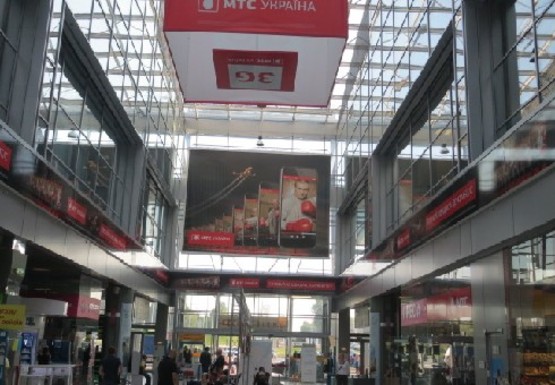 Фото рекламной плоскости по адресу Центральный холл, 1 этаж (Терминал А)