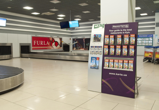 Фото рекламної площини за адресою Зал получения багажа, 1 этаж (Терминал А) Фото рекламної площини за адресою Зал получения багажа, 1 этаж (Терминал А)