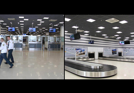 Фото рекламной плоскости по адресу Сеть плазменных экранов 5 шт. (зал прилета) в аэропорту "КИЕВ"