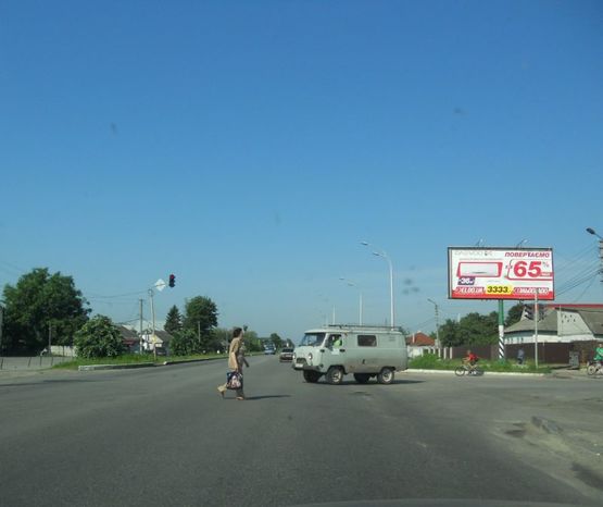 Фото рекламной плоскости по адресу м. Бровари, вул. Київська, 89
