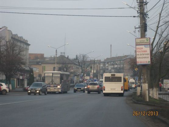Фото рекламной плоскости по адресу вул. Київський Шлях,   поворот на вул.Бежівка