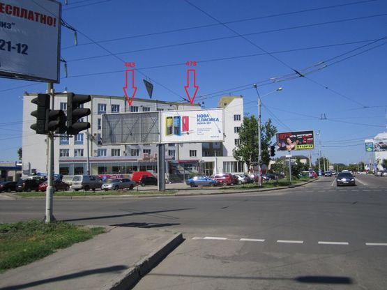 Фото рекламної площини за адресою ул. Королева - 25  Чапаевской Дивизии (призма левая) Фото рекламної площини за адресою ул. Королева - 25  Чапаевской Дивизии (призма левая)