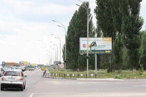 Фото рекламной плоскости по адресу ул.Набережная -ул.Шевченко в Киев