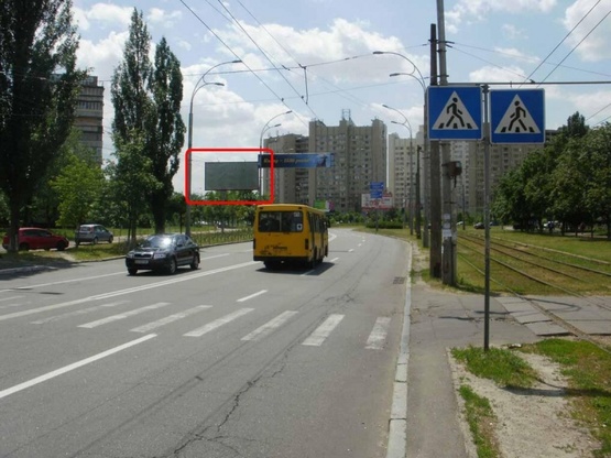 Фото рекламної площини за адресою М. Тимошенко, 2Г, напр. к ул. М. Малиновского