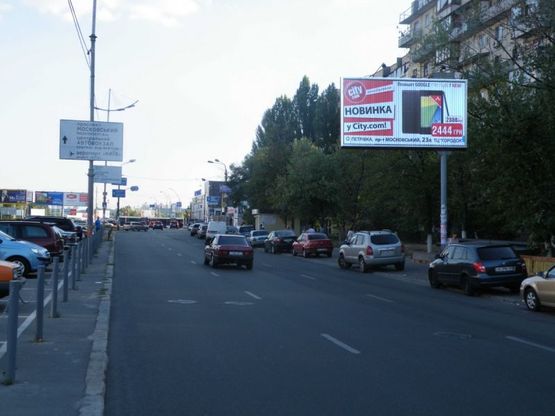 Фото рекламной плоскости по адресу Оболонский пр-кт, 5 напр. к ул. М. Малиновского