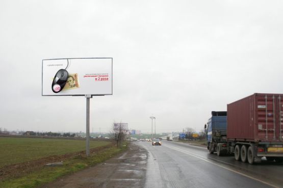 Фото рекламної площини за адресою Овидиопольская дорога  (11+180) из Овидиополя, Затоки к "7-му км", напротив автомойки