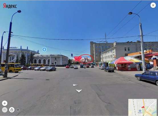 Фото рекламної площини за адресою Привокзальна (правий)