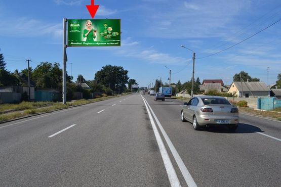 Фото рекламної площини за адресою Полтавский шлях-пос.Песочин-ул. Комарова-флажок№1,из центра Фото рекламної площини за адресою Полтавский шлях-пос.Песочин-ул. Комарова-флажок№1,из центра