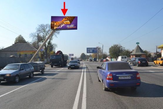 Фото рекламной плоскости по адресу Полтавский шлях- пер Шевченко- поворот на микр-н "Мобиль",из центра