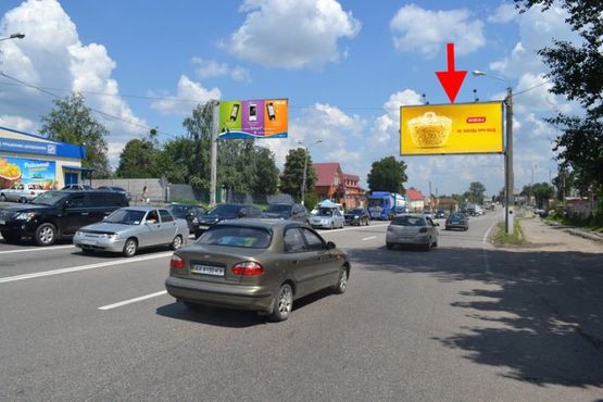 Фото рекламної площини за адресою Полтавский шлях-пос.Песочин-пер Шевченко-напротив маркета АТБ,в центр