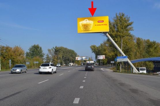 Фото рекламної площини за адресою Полтавский шлях - пер. Киевский,развязка с окружной, в центр