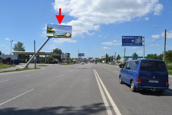 Фото рекламной плоскости по адресу Полтавский шлях - пер. Киевский, развязка с окружной, из центра Фото рекламной плоскости по адресу Полтавский шлях - пер. Киевский, развязка с окружной, из центра