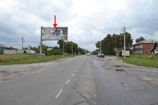 Фото рекламної площини за адресою Циркуны в центре поселка (в ст. Липц)