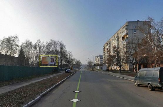 Фото рекламной плоскости по адресу г. Переяслав-Хмельницкий, ул. Б. Хмельницкого, 107, (за строительным забором) Фото рекламной плоскости по адресу г. Переяслав-Хмельницкий, ул. Б. Хмельницкого, 107, (за строительным забором)