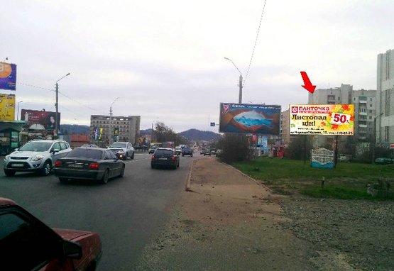 Фото рекламной плоскости по адресу Б.Хмельницького , 275 вул. Фото рекламной плоскости по адресу Б.Хмельницького , 275 вул.