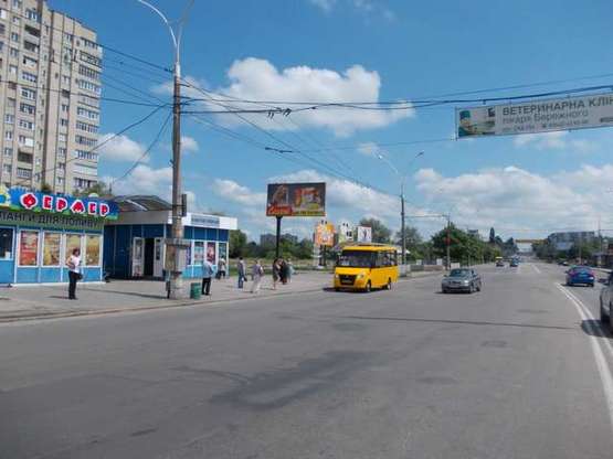 Фото рекламной плоскости по адресу Харківська вул. - Сумсько-Київських Дивізій вул.
