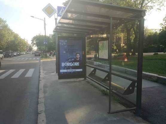 Фото рекламної площини за адресою Пушкінська вул. - Студентська вул., (зупинка) №2