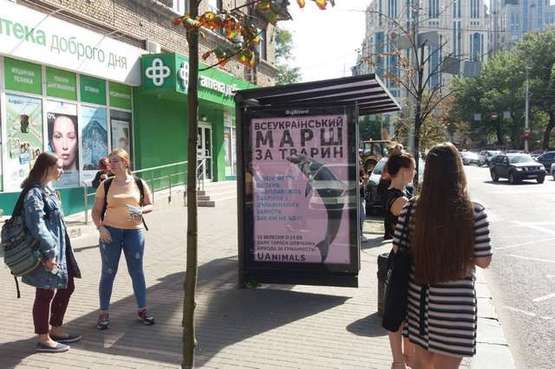 Фото рекламної площини за адресою Велика Васильківська вул., 71 - Івана Федорова вул., - зупинка гром.транспорту