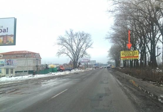 Фото рекламної площини за адресою Вишневое, ул.В.Стуса (автомобильная дорога О101304 Киевское Полукольцо-Крюковщина-Боярка, напротив Пионерского Квартала)