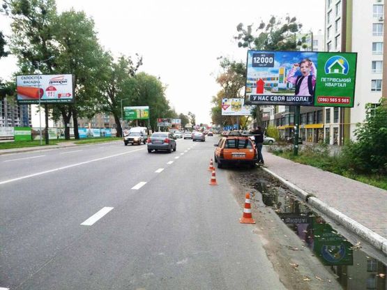 Фото рекламной плоскости по адресу Софиевская Борщаговка, ул.Соборная, перед ЖК "Софиевский Квартал"