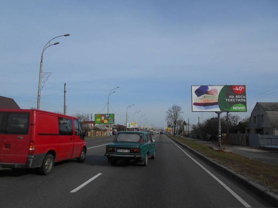 Фото рекламної площини за адресою м. Бровари, вул. Київська, 72