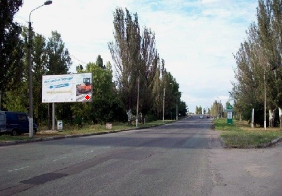 Фото рекламной плоскости по адресу Карла Либкнехта ул.,  въезд со стороны Запорожья