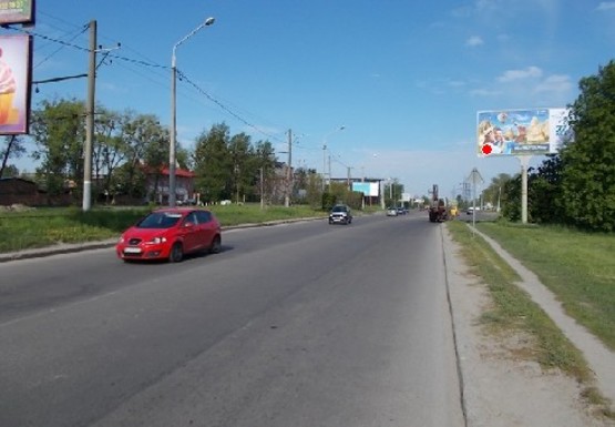 Фото рекламной плоскости по адресу Луганская ул., 100м до ул. Козельницкая