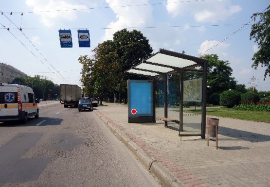 Фото рекламної площини за адресою Московский пр. - Ак. Павлова ул. (остановка)