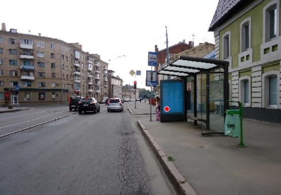 Фото рекламної площини за адресою Московский пр., 55 (остановка)