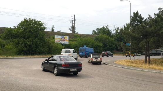 Фото рекламної площини за адресою о. Хортица въезд на мост Преображенского, в центр