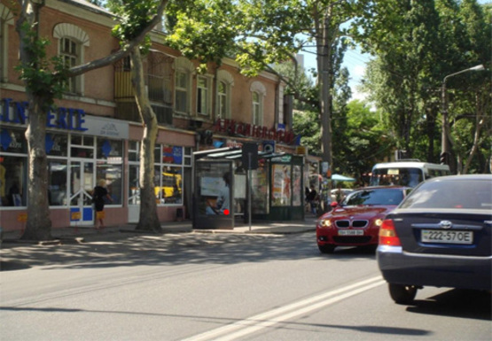 Фото рекламной плоскости по адресу Шевченко пр., Армейская ул. (остановка)