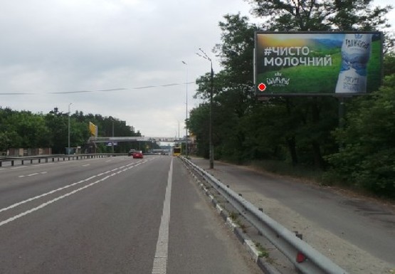 Фото рекламної площини за адресою Брест-Литовское шоссе, 19а