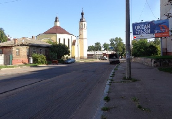 Фото рекламной плоскости по адресу Гончая ул., 76, к центру Фото рекламной плоскости по адресу Гончая ул., 76, к центру