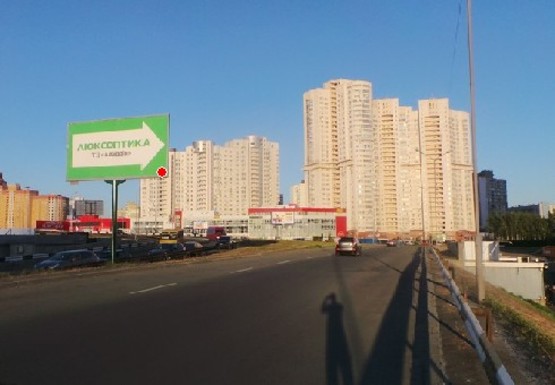 Фото рекламной плоскости по адресу Григоренко Петра пр. - Бажана пр., №3