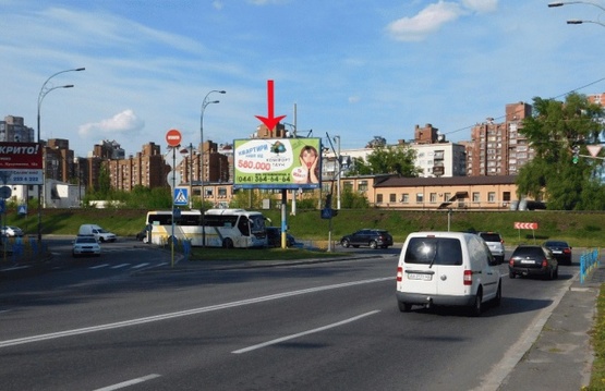 Фото рекламной плоскости по адресу Гринченко Н. ул., 11-й от Протасового Яра, в центр