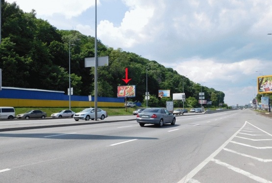 Фото рекламной плоскости по адресу Набережное шоссе 260 м (3.17x6.12) от ст. м. Днепр