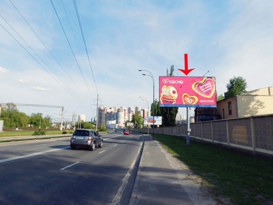 Фото рекламної площини за адресою Гринченко Н. ул., 14-й от Протасового Яра, из центра